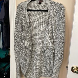 Grey and white sweater